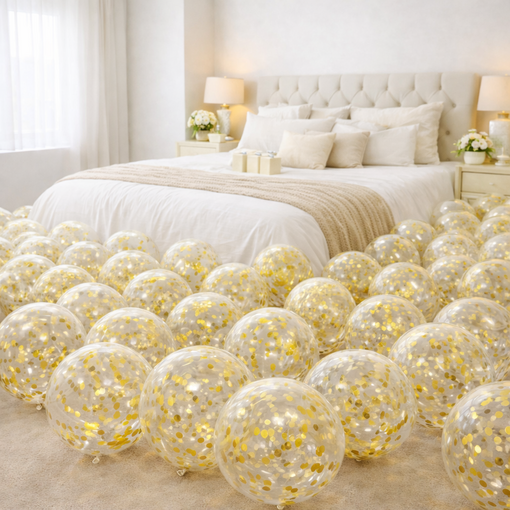 팡파티 파티풍선, 트리플 골드, 50개