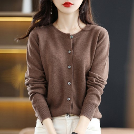 소니오 여성용 베이직 니트 가디건