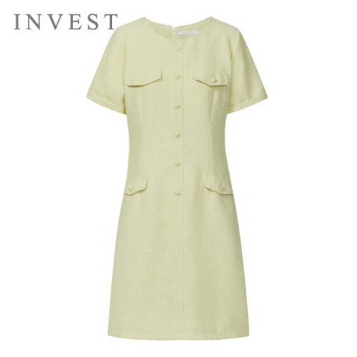 모던 라인 트위드 원피스INI5M1OP3421