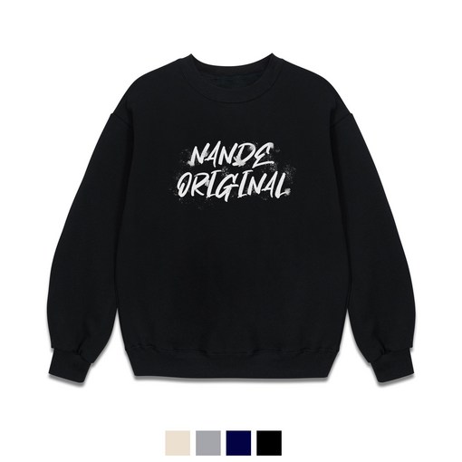 빈티지오리지널 레터링 프린팅 오버핏 맨투맨 그래픽