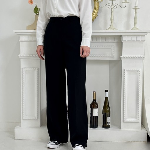 국산 3단 기장 여성 슬랙스 바지 와이드 팬츠 키큰녀 키작녀 바지