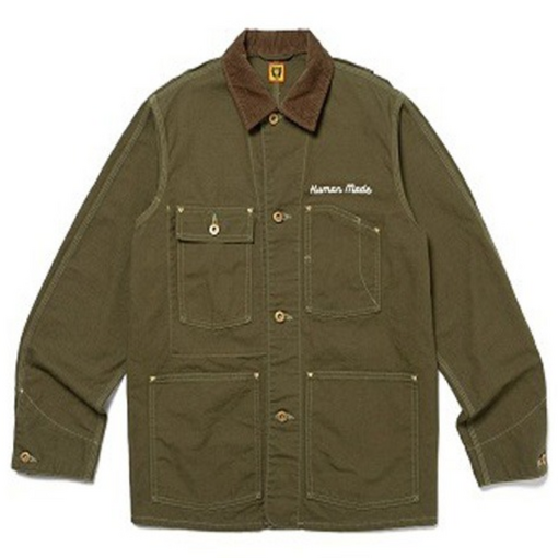 휴먼메이드 덕 커버롤 자켓 HM26JK011 OLIVE