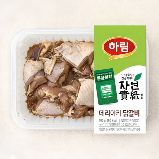 하림 동물복지 자연실록 데리야키 닭갈비