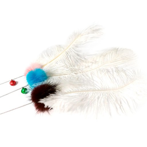 힐링타임 고양이용 노라조 타조깃털스틱 NH-0153