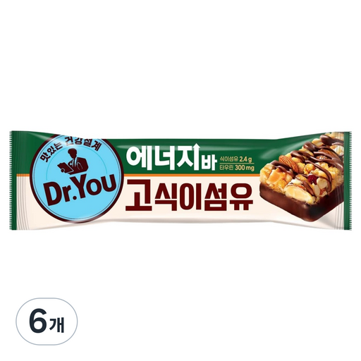 닥터유 에너지바 고식이섬유, 40g, 4개