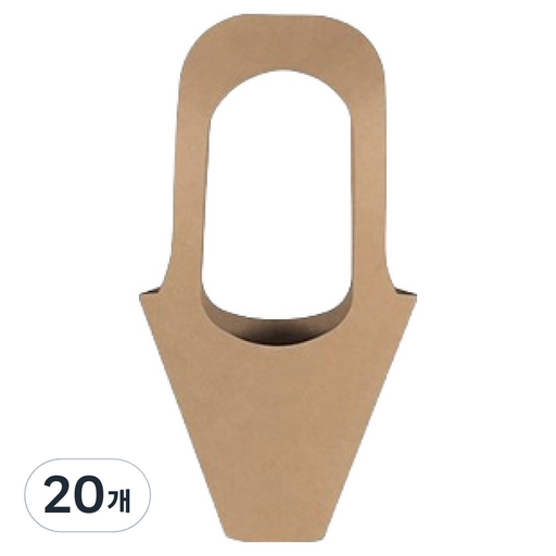 마켓감성 크라프트 종이 꽃가방 소