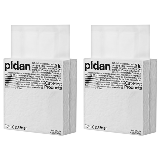 pidan 寵物貓砂 豆腐混合貓砂, 原味, 2.4kg, 2包