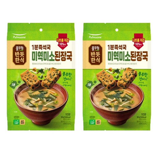 풀무원 1분즉석국 미역미소된장국