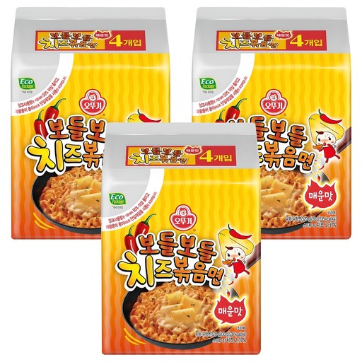 오뚜기 보들보들 치즈볶음면 매운맛 130g