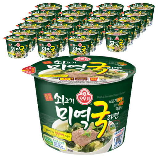 오뚜기 쇠고기 미역국라면 용기 100g