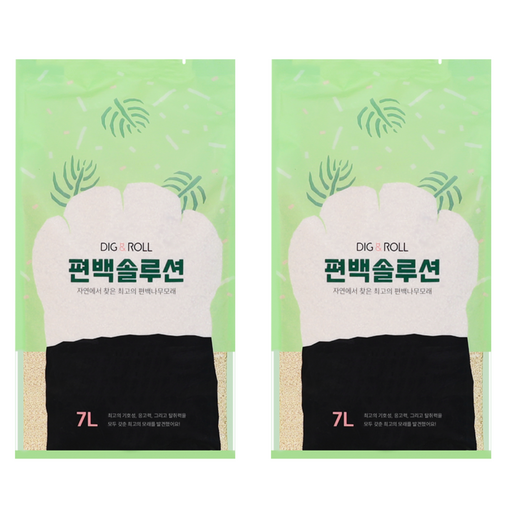 디그앤롤 편백솔루션 고양이 모래