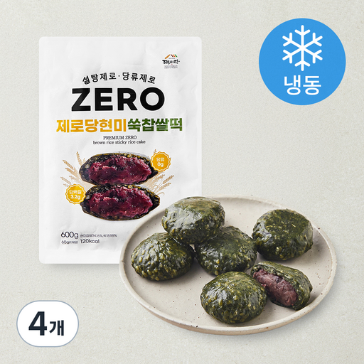 떡미당 제로당 현미 쑥찹쌀떡 (냉동)