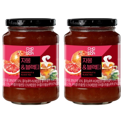 초록원 자몽 블랙티