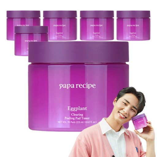 파파레서피 가지 클리어링 필링 패드 토너 255ml