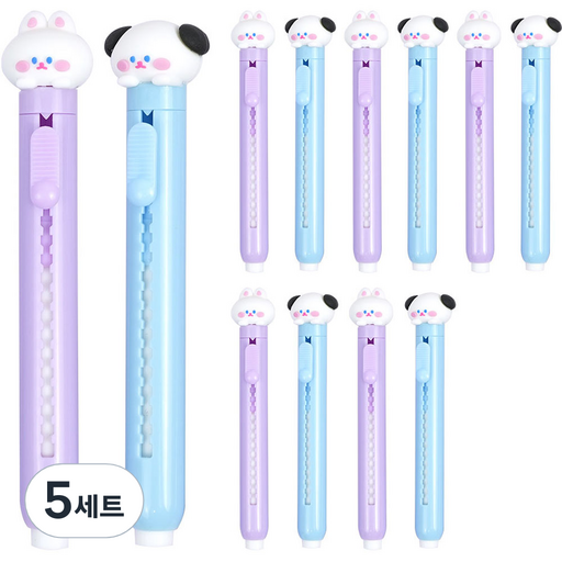 핑크풋 1000 피규어 슬라이드 지우개 2탄 2종