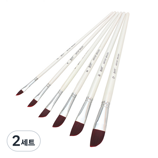 바이핏 수채화 칼날형 6종 세트