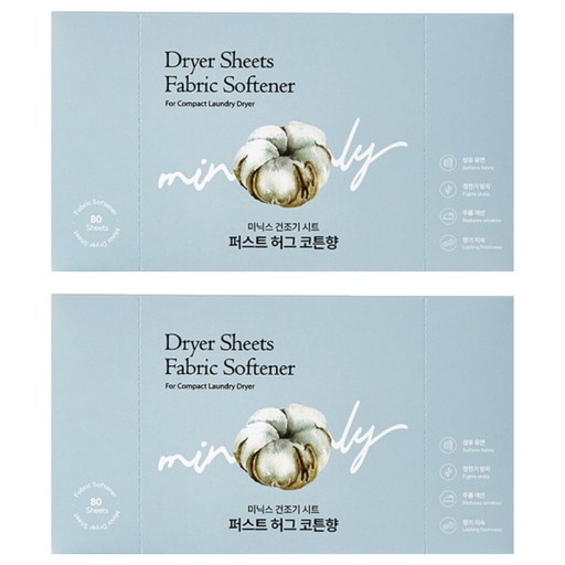 미닉스 건조기 시트 퍼스트 허그 코튼향 본품