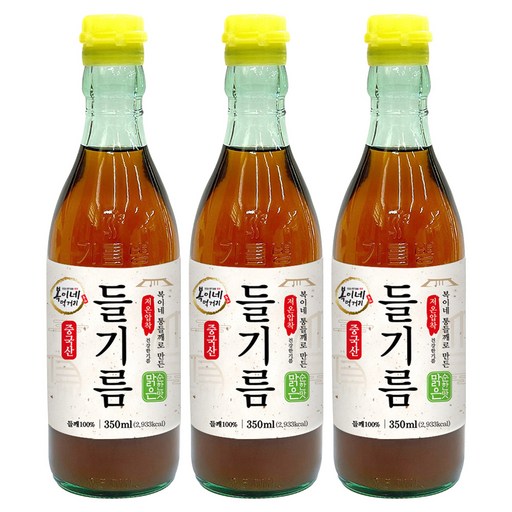 복이네먹거리 통들깨로 만든 저온압착 순한맛 맑은 들기름