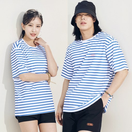데이닉 스트라이프 루즈핏 래쉬가드 상의 RT-107
