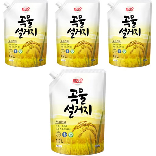 트리오 곡물설거지 우리현미 주방용 세척제