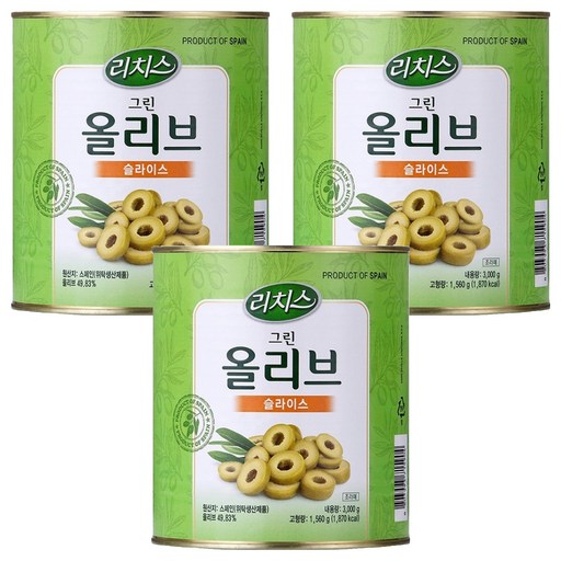 리치스 슬라이스 그린 올리브
