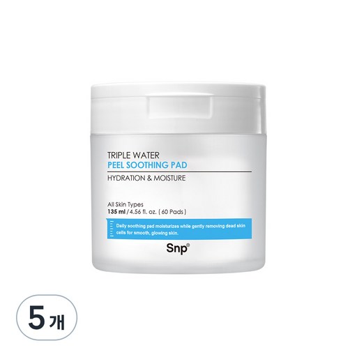 에스엔피 트리플 워터 필 수딩 패드 135ml