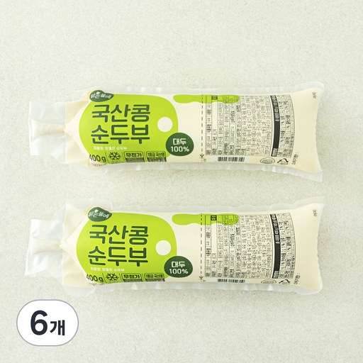 맑은물에 참 좋은 국산콩 100% 순두부