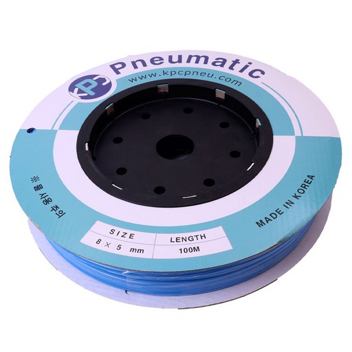 KPC 폴리우레탄 에어 호스 청색 8mm x 5mm x 100m