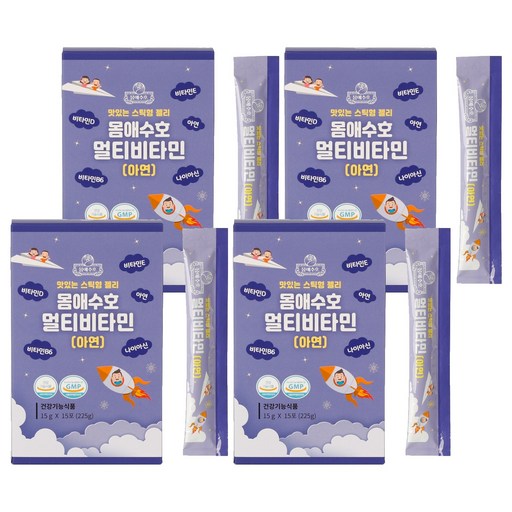 몸애수호 어린이 멀티비타민 스틱젤리 15p