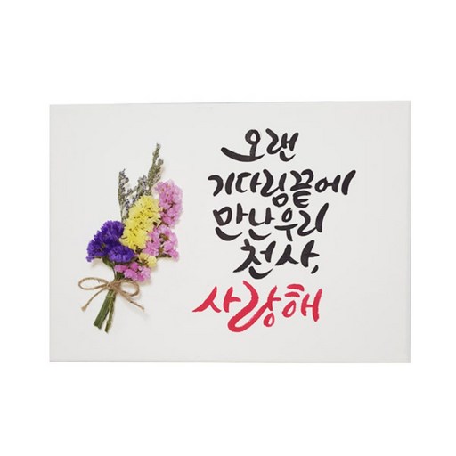 다예 오랜 기다림 끝에 만난 우리 천사 사랑해 드라이플라워