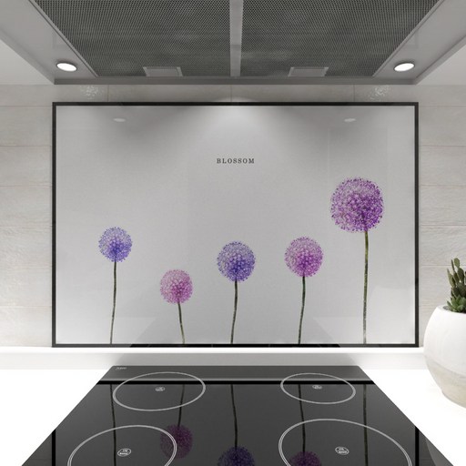 웰룸 주방아트보드 L 855 x 600 mm 블라썸