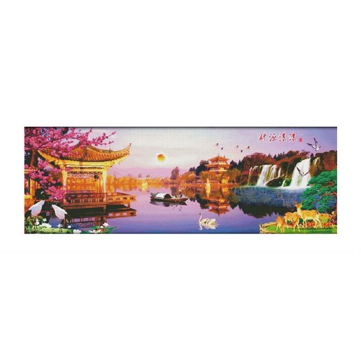 ZKF 십자수 DIY세트 쏟아져 내리는 절경 wealth luck