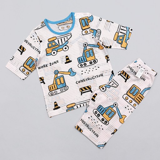 Maykids 男童款工程車7分袖家居服套裝