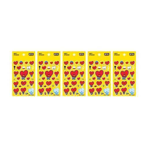 라인프렌즈 BT21 소프트 스티커
