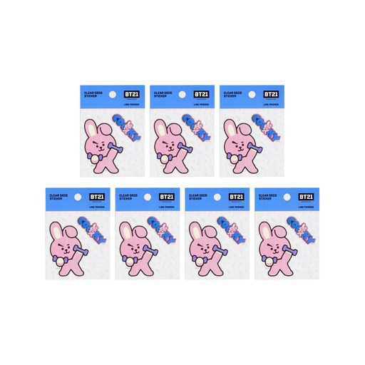 라인프렌즈 BT21 클리어 데코 스티커 2탄