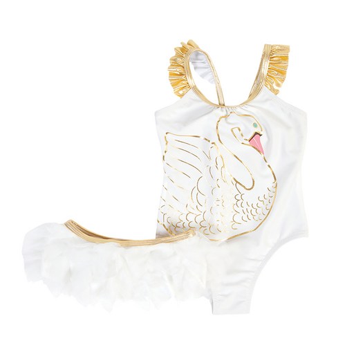 셰이드크리터스 여아용 프릴넥 swan princess 원피스 수영복