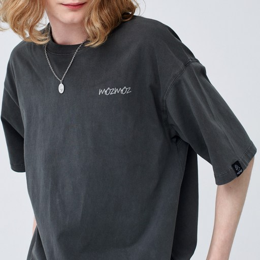 모즈모즈 로켓우주 피그먼트 오버핏 티셔츠