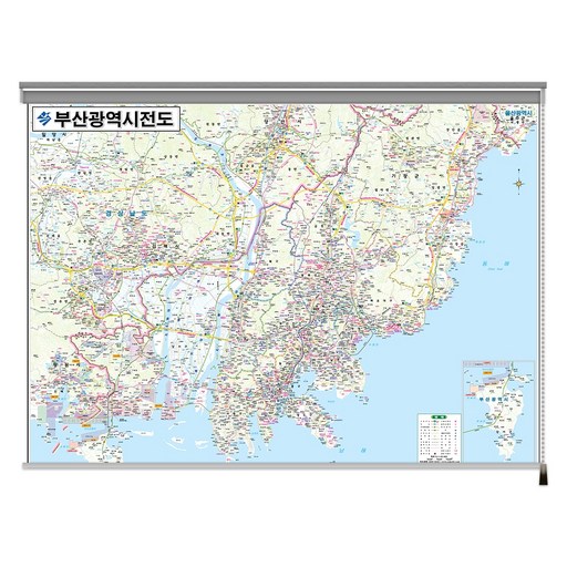 부산광역시전도 롤스크린