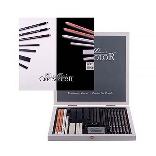 크레타칼라 black 앤 white box 스케치 도구 25종 세트 40025