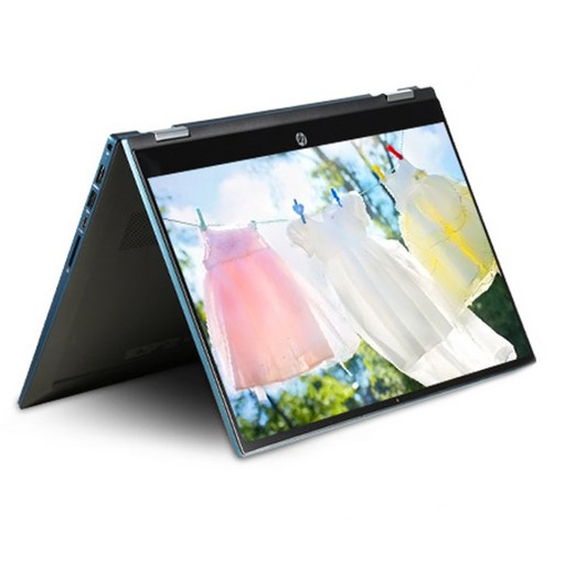 HP 파빌리온 x360 14 Forest Teal 노트북 dw1053TU (i7-1165G7 35.56cm WIN10 Home), 윈도우 포함, 512GB, 16GB