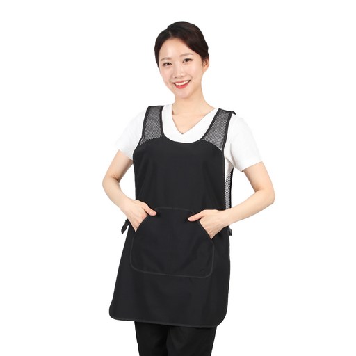 얇은 버클 망사 앞치마 LA44