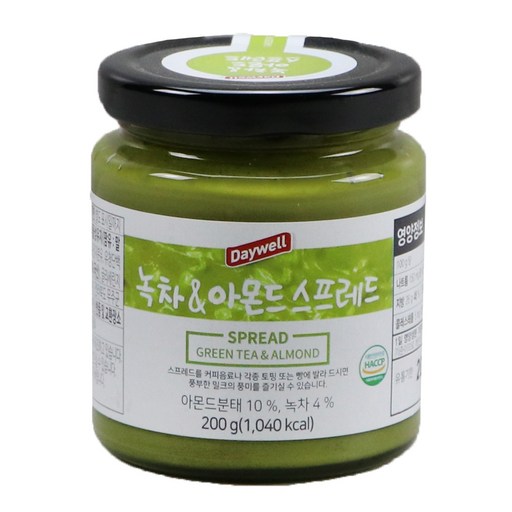 데이웰 녹차&아몬드 스프레드