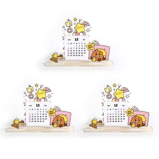 BT21 아크릴 스탠드 캘린더 파티