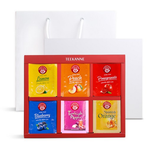 티칸네 과일티 6종 x 5p 선물세트 71g + 쇼핑백
