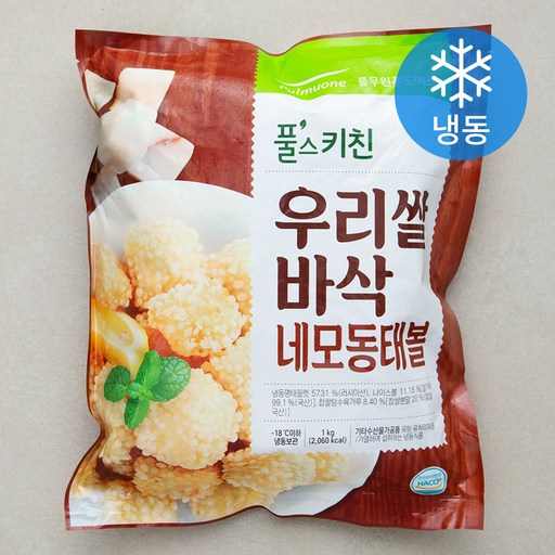 풀무원 풀스키친 우리쌀 바삭 네모 동태볼 (냉동)