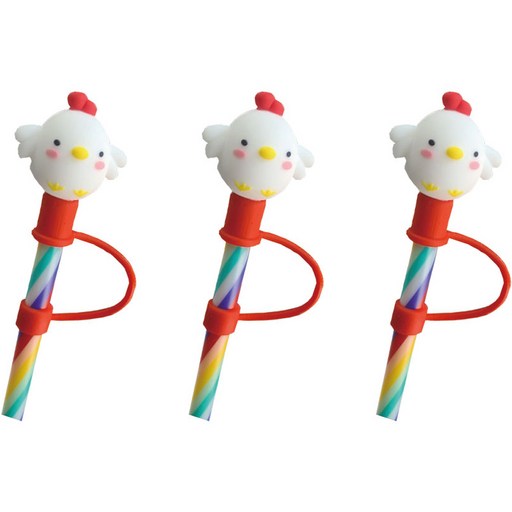 오달라 모아컵 디자인 실리콘 캐릭터 빨대 뚜껑 마개 캡 스토퍼