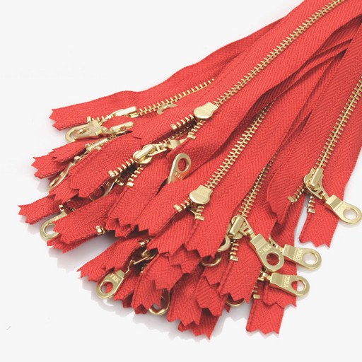 YKK 금색 메탈지퍼 3호 15cm