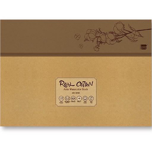미젤로 리얼코튼 아티스트 수채화 스케치북 황목 20매 300g ARC-3626