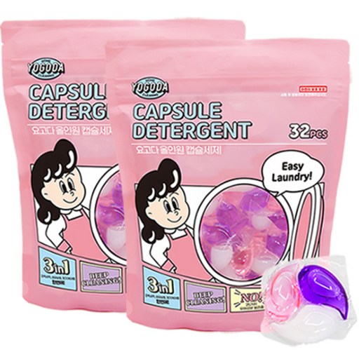 요고다 3 in 1 캡슐세제 라벤더향 15g