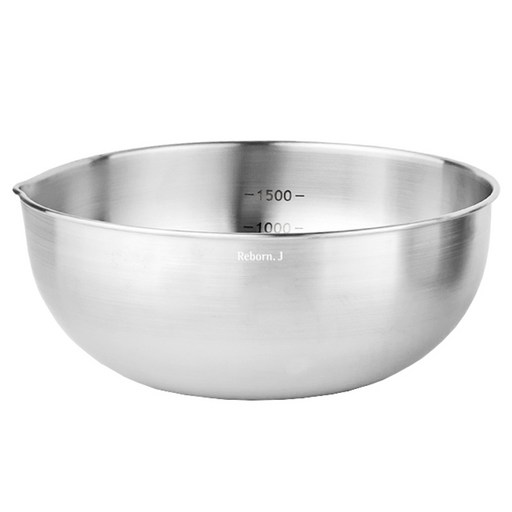 리본제이 304 스텐 계량 믹싱볼 1500ml